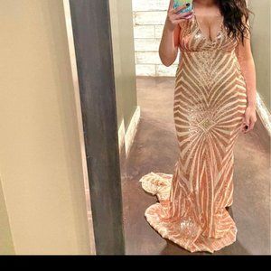 Gold Sequin Dress